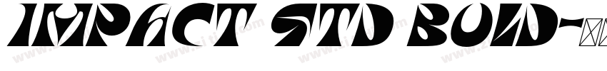 Impact Std Bold字体转换